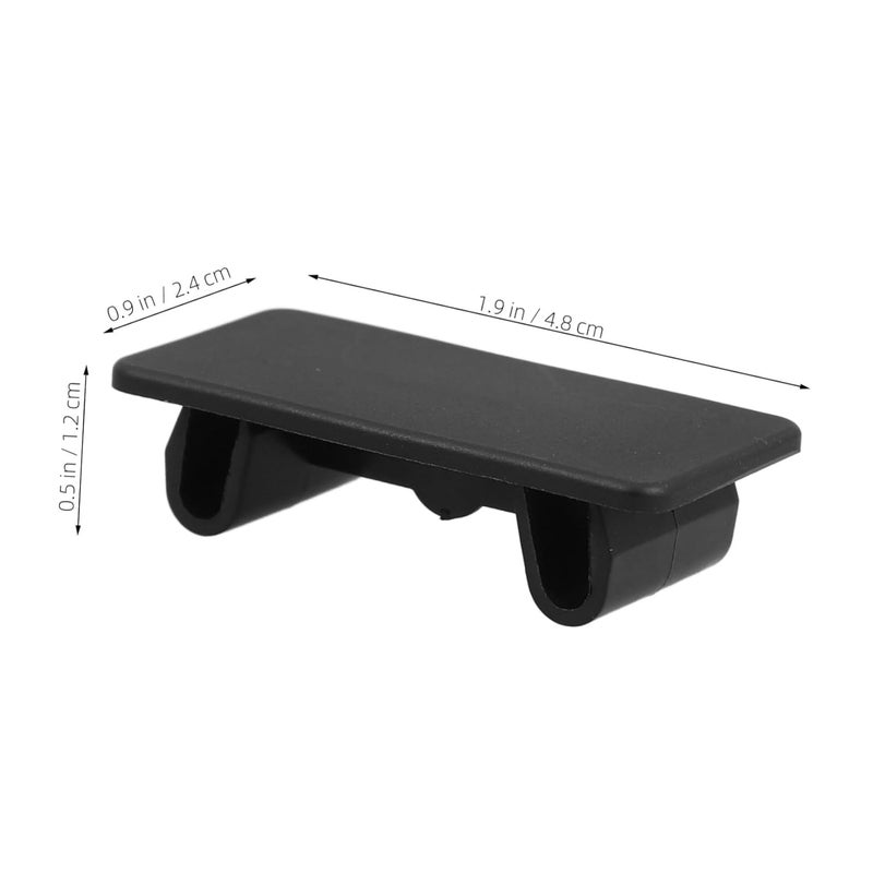 8 قطع أغطية لوحة مفاتيح التبديل الصخرية السوداء، سدادات حشو للوحة قيادة السيارة - Image 3