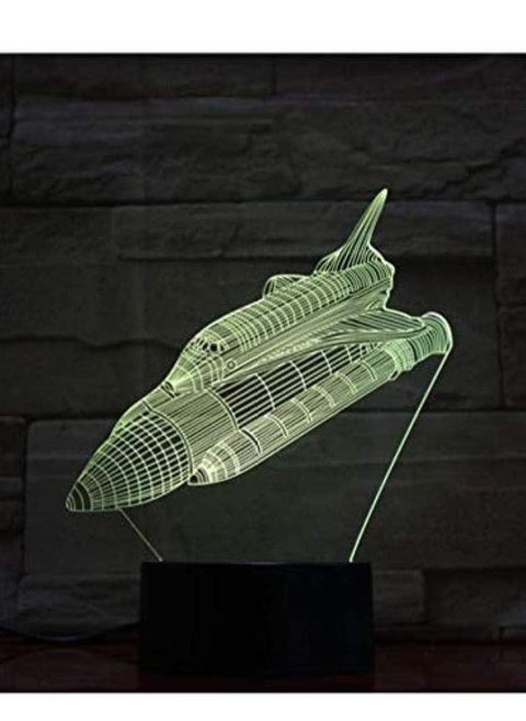 Anime 3D Light SPACESHIP Night Light Color Change LED Touch Remote Control Desk lamp Decorative lamp for Children Touch Remote Control 7 Colors