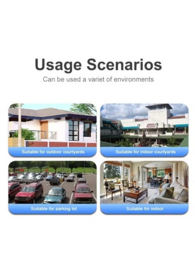 TIGER SC23-W 4MP Smart WiFi Outdoor Security Camera with Dual Lens, PTZ Control, Wireless IP Monitoring, 3-Image Display, Motion Alerts & Night Vision – Weather-Resistant Bullet Camera - Image 2