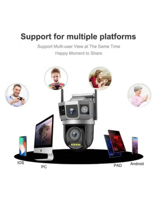 TIGER SC23-W 4MP Smart WiFi Outdoor Security Camera with Dual Lens, PTZ Control, Wireless IP Monitoring, 3-Image Display, Motion Alerts & Night Vision – Weather-Resistant Bullet Camera - Image 5