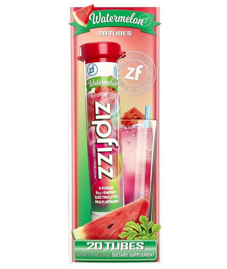 Zipfizz Energy Drink Mix Watermelon 20 Tubes 0.39 oz (11 g) Each