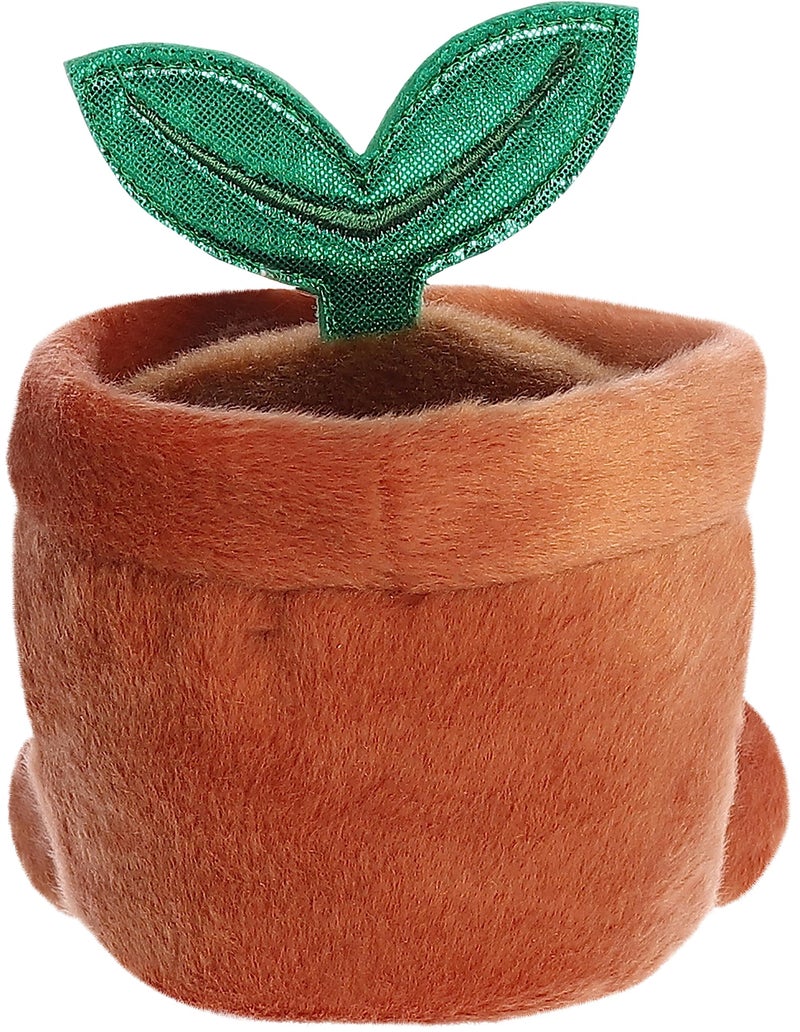 AuroraÂ® Adorable Palm Palsâ„¢ Terra Potted Plantâ„¢ Stuffed Animal - Fun Collectible Plush for Kids and Adult Collectors - Perfect for Decorating Rooms and Birthday Gifts - Brown 5.5 Inches - Image 4