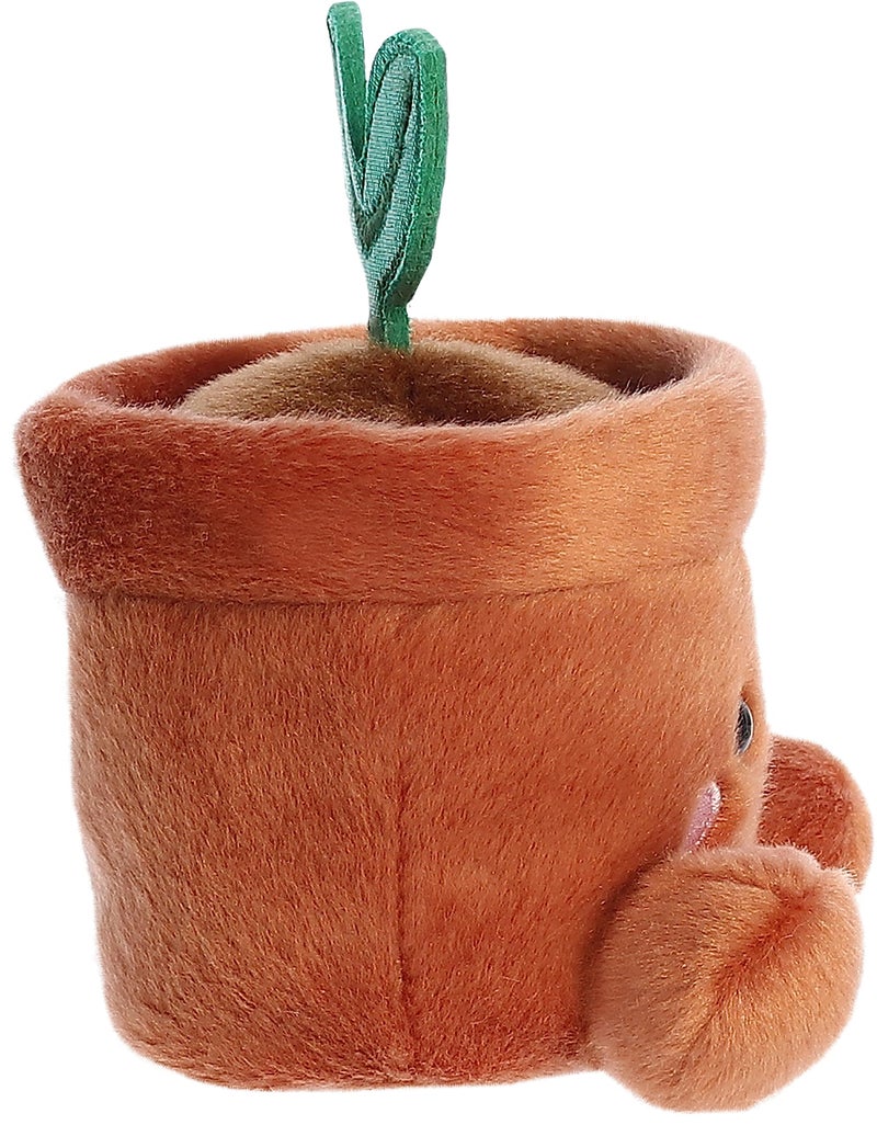 AuroraÂ® Adorable Palm Palsâ„¢ Terra Potted Plantâ„¢ Stuffed Animal - Fun Collectible Plush for Kids and Adult Collectors - Perfect for Decorating Rooms and Birthday Gifts - Brown 5.5 Inches - Image 3