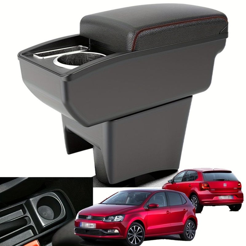 For Black Red Line Volkswagen Dedicated Armrest Storage Box Car Interior Accessory - Image 3