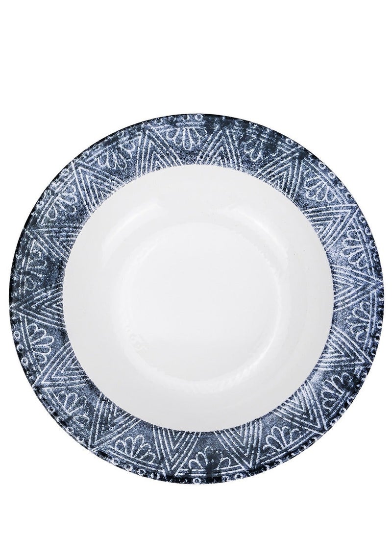 EDESSA طبق شوربة سيراميك إديسا جينكو 22 سم دائري، (مجموعة من 4) - Image 2