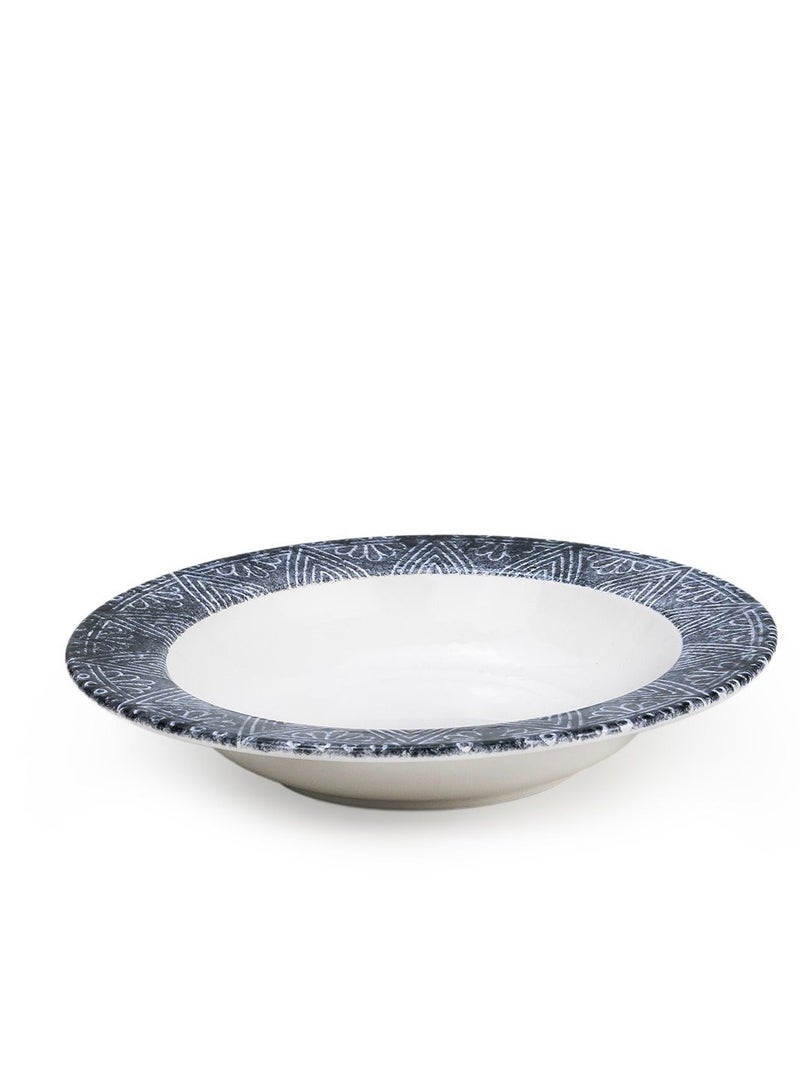 EDESSA طبق شوربة سيراميك إديسا جينكو 22 سم دائري، (مجموعة من 4) - Image 5