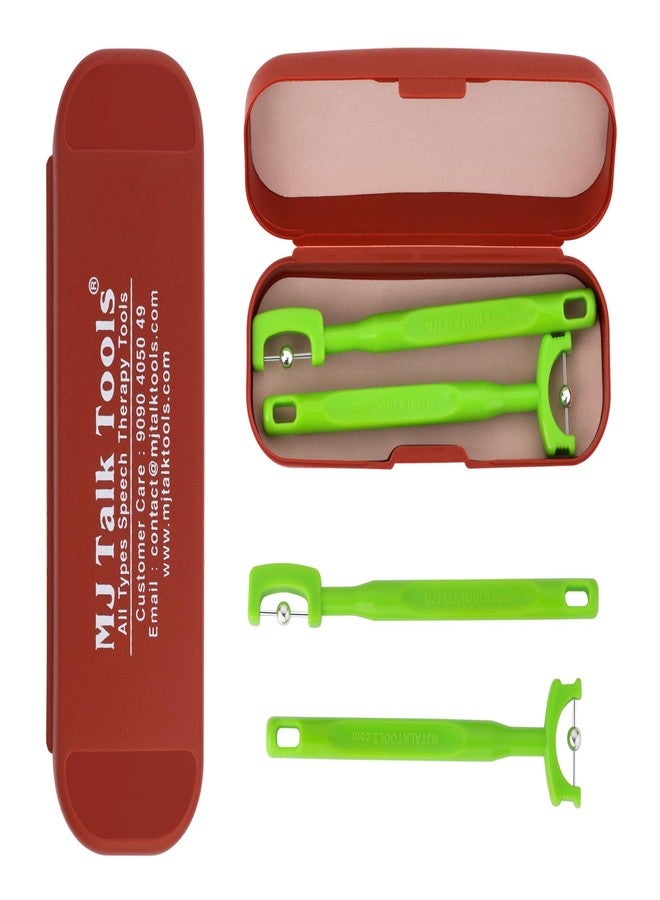 MJ Talk Tools® Special Kit,Sensory Integration Tools,Speech Tools,Feeding Tools,Bite Blocks (Red) Oral Swabs (pink) Chewy Tubes (Green) Tongue Tip Lateralization and Elevation (Green) Pack of 1 - Image 3