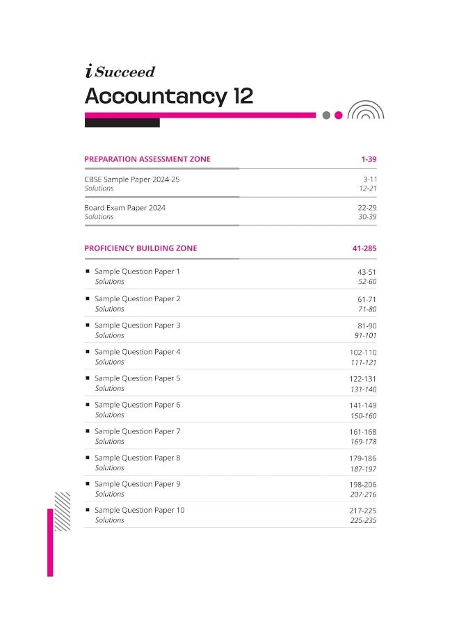 Arihant i Succeed 15 Sample Question Papers for Accountancy Class 12th | As per latest CBSE Sample Paper issued on 5 Sept. 2024 | 50% CBQs in each paper | Detailed Answers | Fully Solved Latest CBSE Sample Paper For Exam 2025  - Image 3