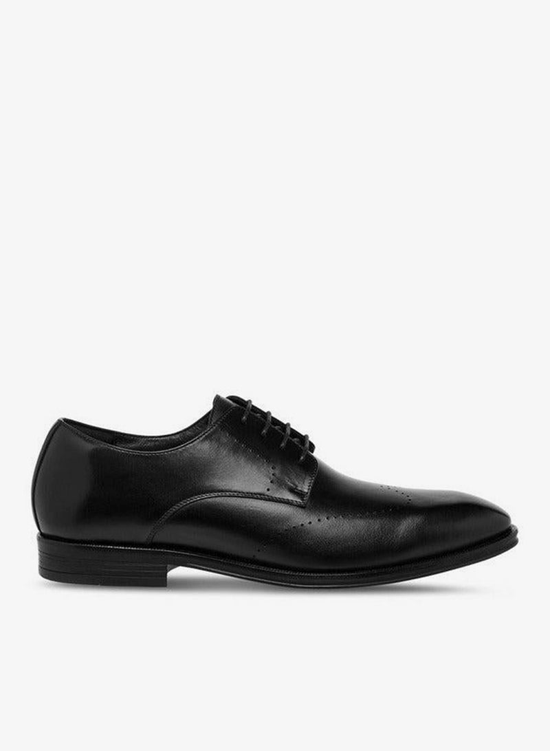 DUCHINI Men's Solid Lace-Up Derby Shoes - Image 2