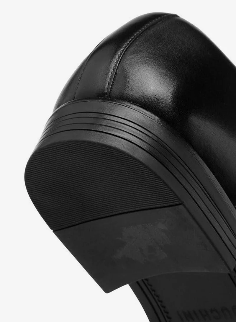 DUCHINI BLACK Men's Solid Lace-Up Derby Shoes for Men | Best Price UAE