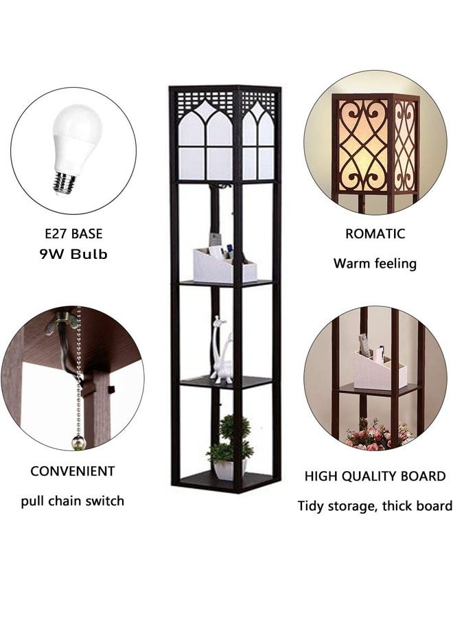 NKX Nordic Modern Bedroom linen cover Standing Floor vertical lamp With 9W bulb - Image 4