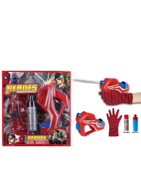 Launcher with Ultimate Spider-Man Gloves The perfect toy for kids with a web launcher