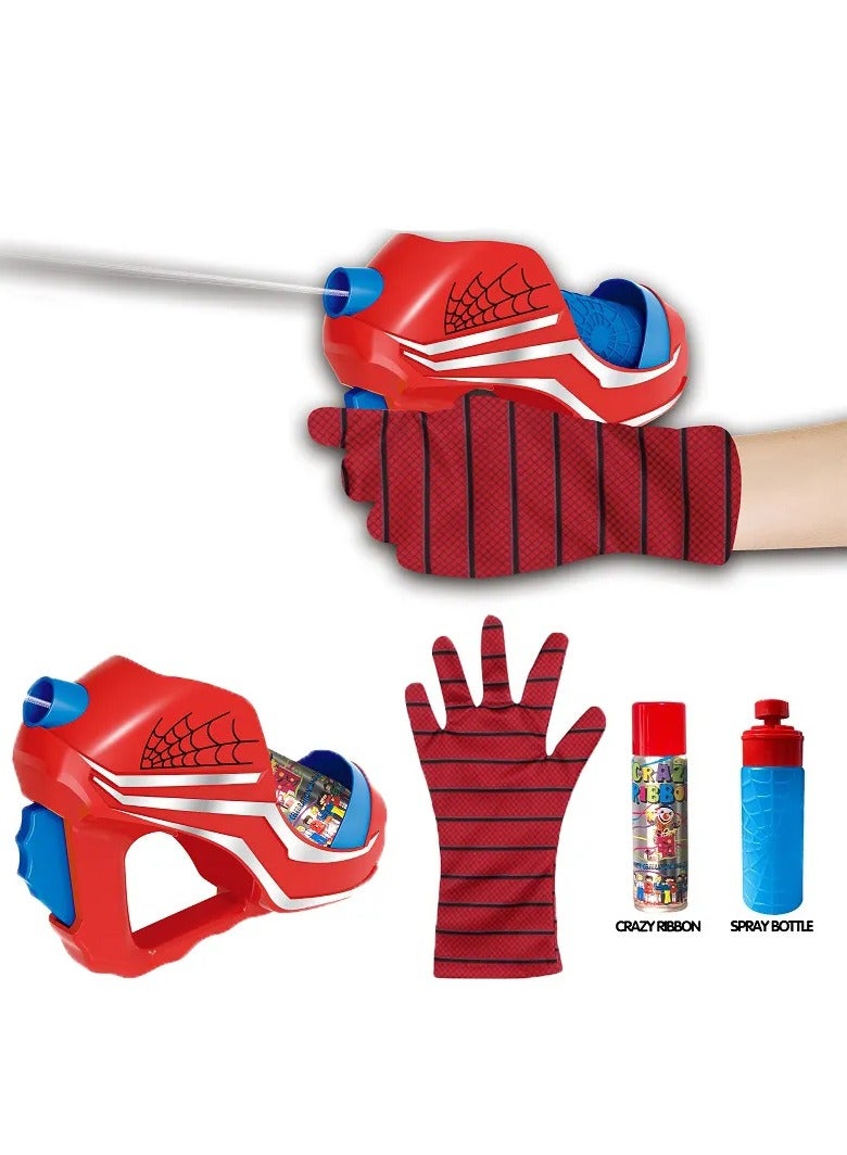 هيروز أداة إطلاق مع قفازات الرجل العنكبوت النهائية اللعبة المثالية للأطفال مع قاذفة للشبكة - Image 3