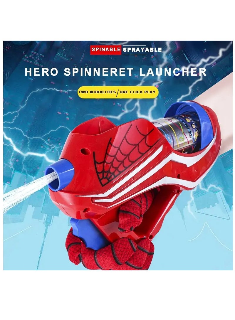 هيروز أداة إطلاق مع قفازات الرجل العنكبوت النهائية اللعبة المثالية للأطفال مع قاذفة للشبكة - Image 2