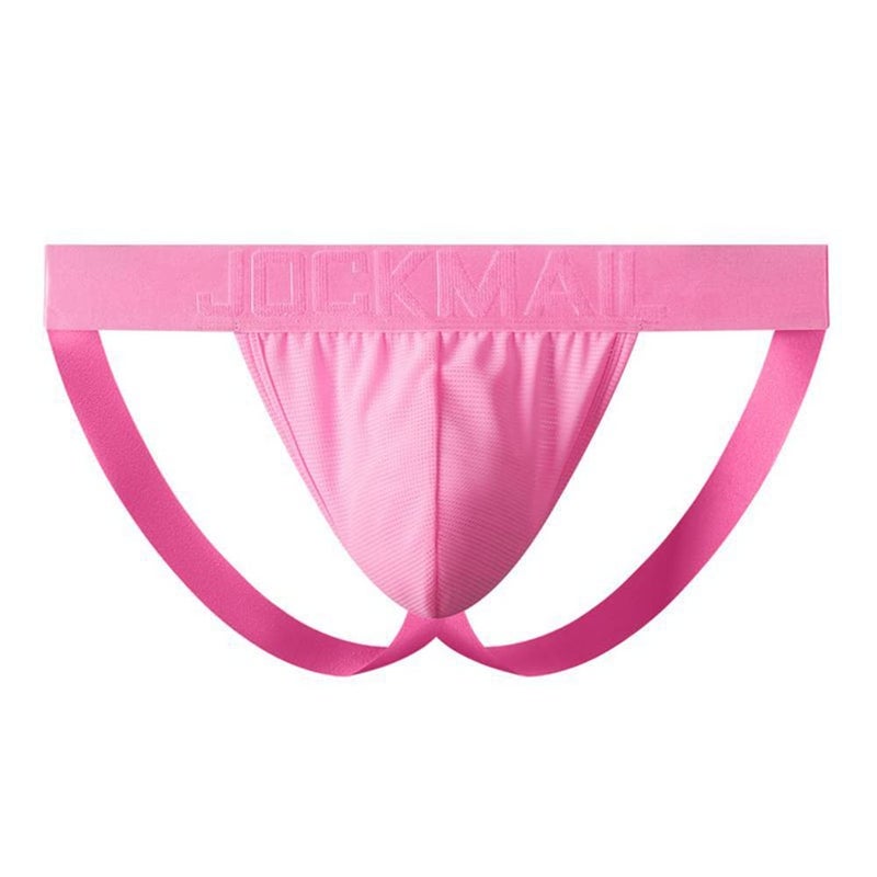JOCKMAIL Mens Jockstrap Underwear Jock Straps Male Athletic Supporters for men Pink - Image 5