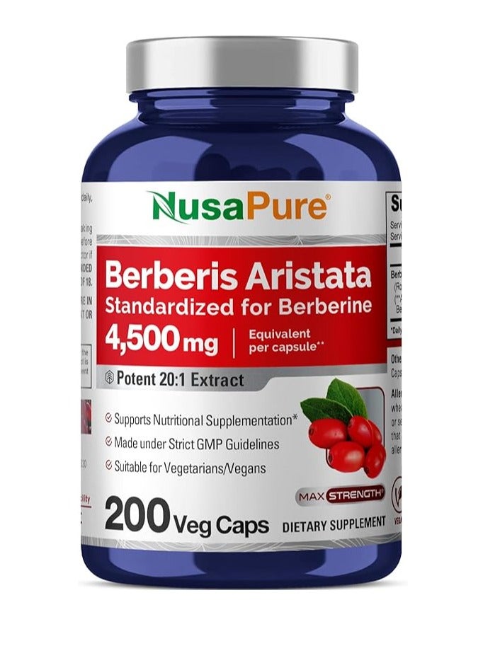 نوسابيور بربارين هيدروكلوريد 4500 مجم - 200 كبسولة نباتية - كمية تكفي لمدة 6 أشهر