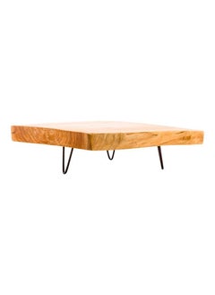 Restaurantware Restaurantware- 15 x 14 x 1.5 Inch Rustic Cake Stand, 1 Durable Footed Serving Tray - 3-Legged, Slab Design, Wood Rustic Food Display Stand, Shatterproof, For Hors d'oeuvres, Appetizers, And Snacks  - Image 2