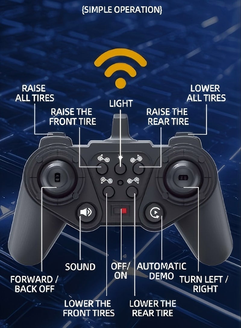 هالاكيدس لعبة كلب بجهاز تحكم عن بعد _ كلب روبوت ذكي _ جرو روبوت بثماني عجلات لغرفة المعيشة في ساحة غرفة النوم الخارجية ، لوازم ترفيهية للأطفال الصغار ، جرو آلي قابل لإعادة الشحن للأطفال - Image 5