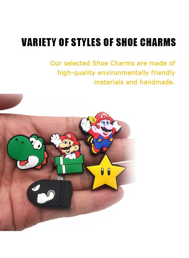 27 Pcs Decoration Sandals Shoe Charms, PVC Waterproof Cartoon Shoe Decoration Accessories Charms, Crocs Decoration Charm (Colorful) - Image 3