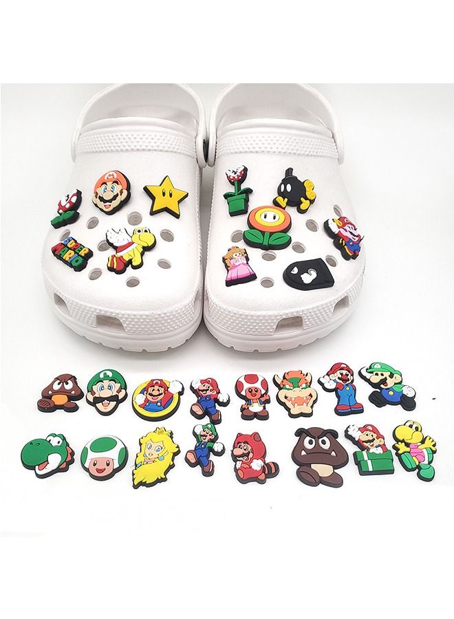 27 Pcs Decoration Sandals Shoe Charms, PVC Waterproof Cartoon Shoe Decoration Accessories Charms, Crocs Decoration Charm (Colorful) - Image 4