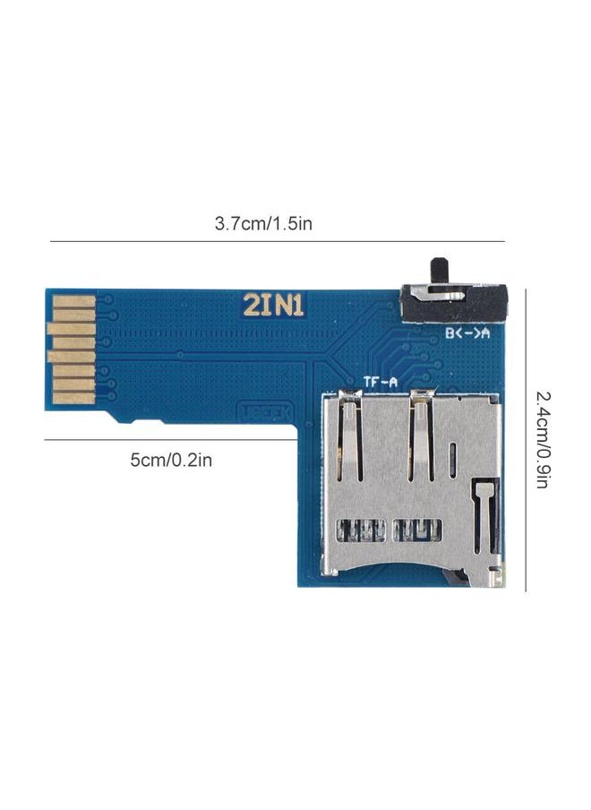 Thoraya - Dual System Dual TF Card Switcher Adapter Memory Board for Raspberry Pi B+/ 2B/ 3B - Image 1