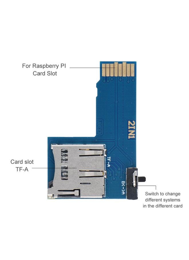 Thoraya - Dual System Dual TF Card Switcher Adapter Memory Board for Raspberry Pi B+/ 2B/ 3B - Image 1