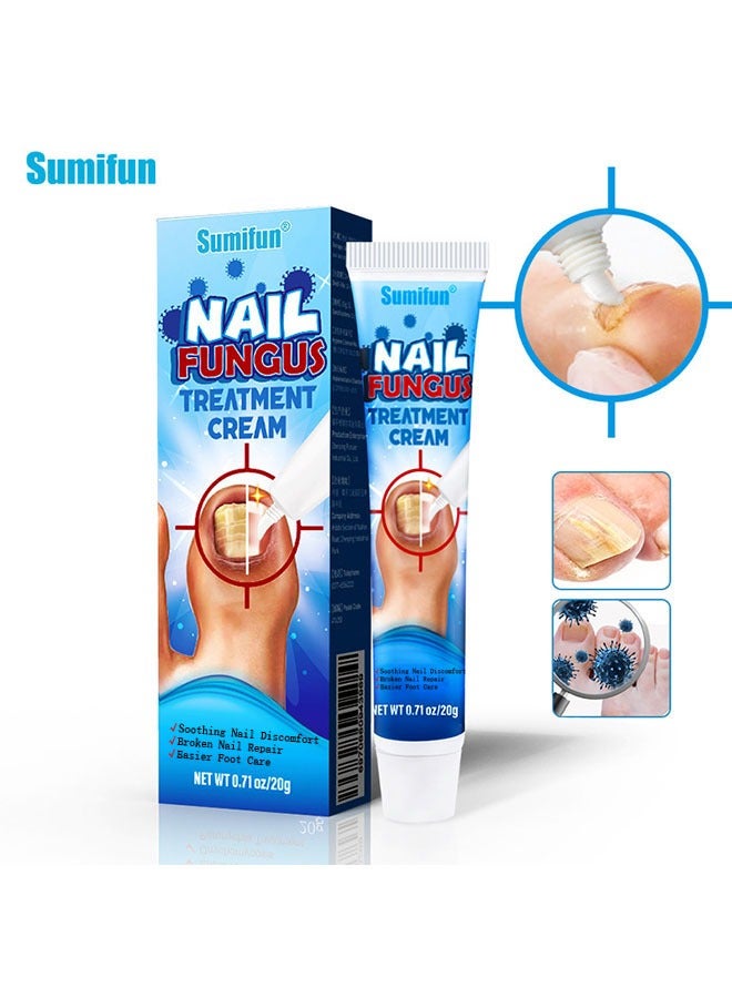 Sumifun Nail Fungus Treatment Cream 20g, Bad Nail Care Ointment, Nail Fungus Treatment, Nail Growth and Repair, Nail Treatment Repair Cream - Image 1