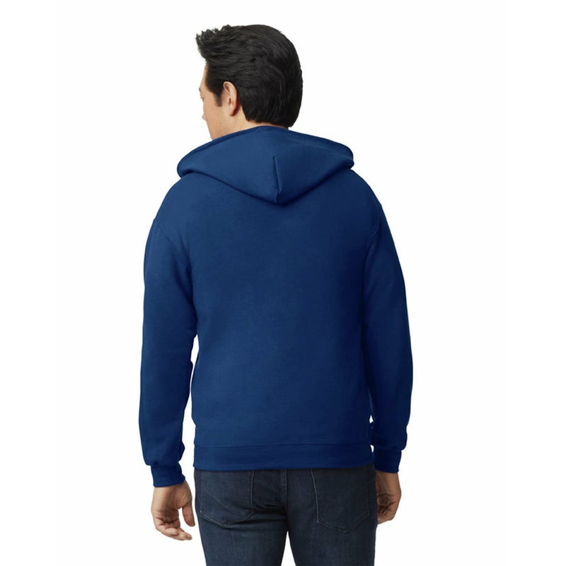 Gildan UGP Campus Apparel Gildan Men's Fleece Zip Hooded -Sweatshirt Style G18600, Navy, Large - Image 4