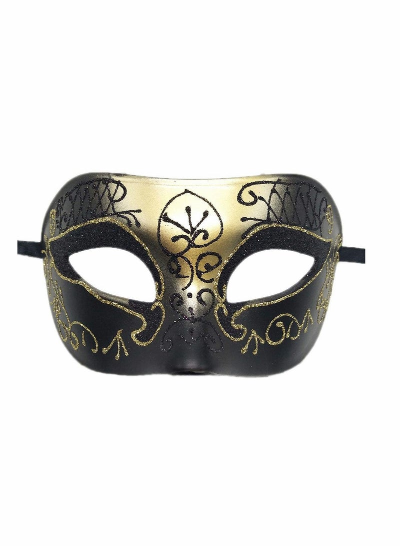 KASTWAVE Couple Masquerade Mask  2 Pcs Venetian Party Mask Costume Mask Mardi Gras Mask Costumes Party Supplies Accessory Set - Image 2