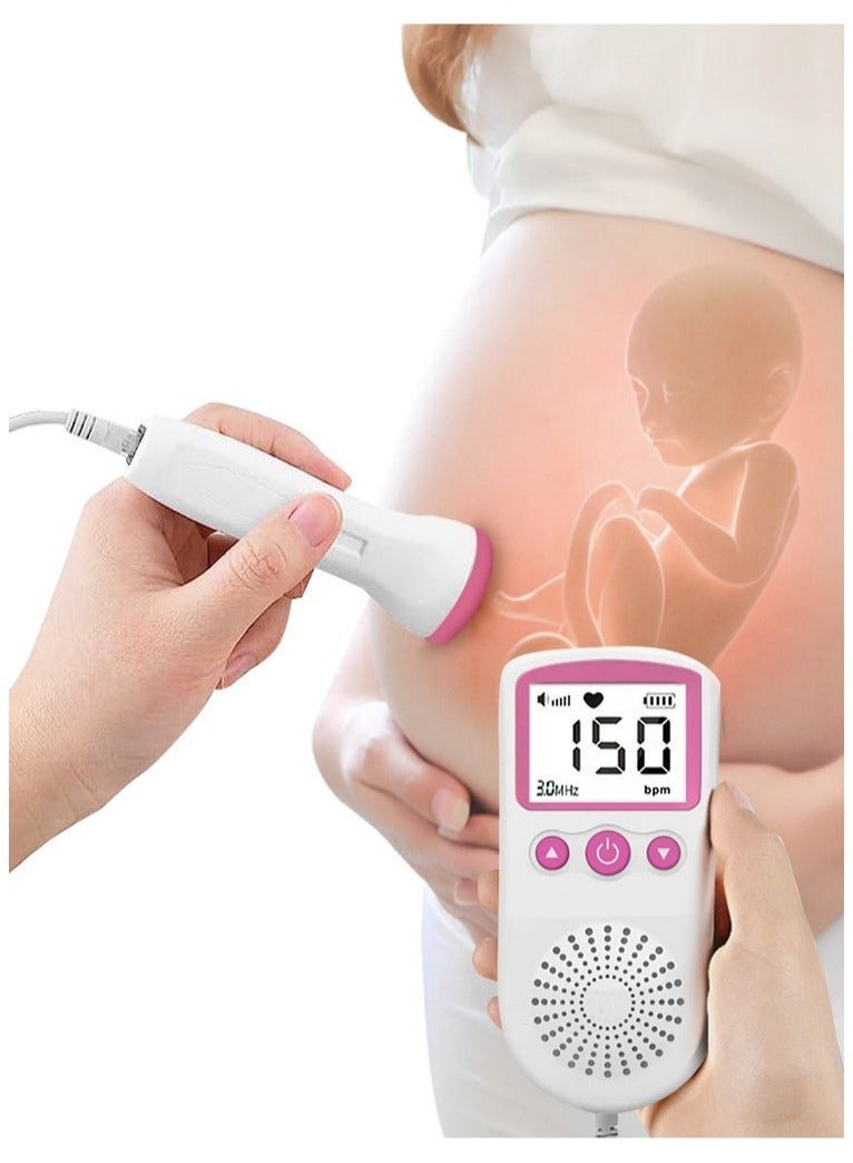 general Fetal Doppler,Portable Ultrasound Doppler Fetal Heart Rate Monitor with LCD Screen Prenatal Heartrate Monitor - Image 5