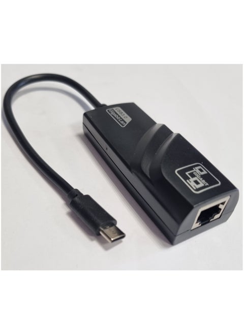 USB 3.0 Type-C to Ethernet Adapter (10/100/1000Mbps, RJ45 LAN Converter)