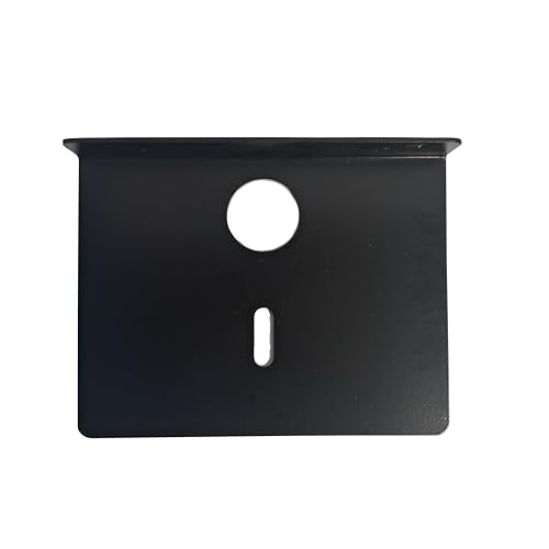 myl Metal Wall Mounted Floating Shelf with Cable Access Hole Flat Wall (4, Black) - Image 5