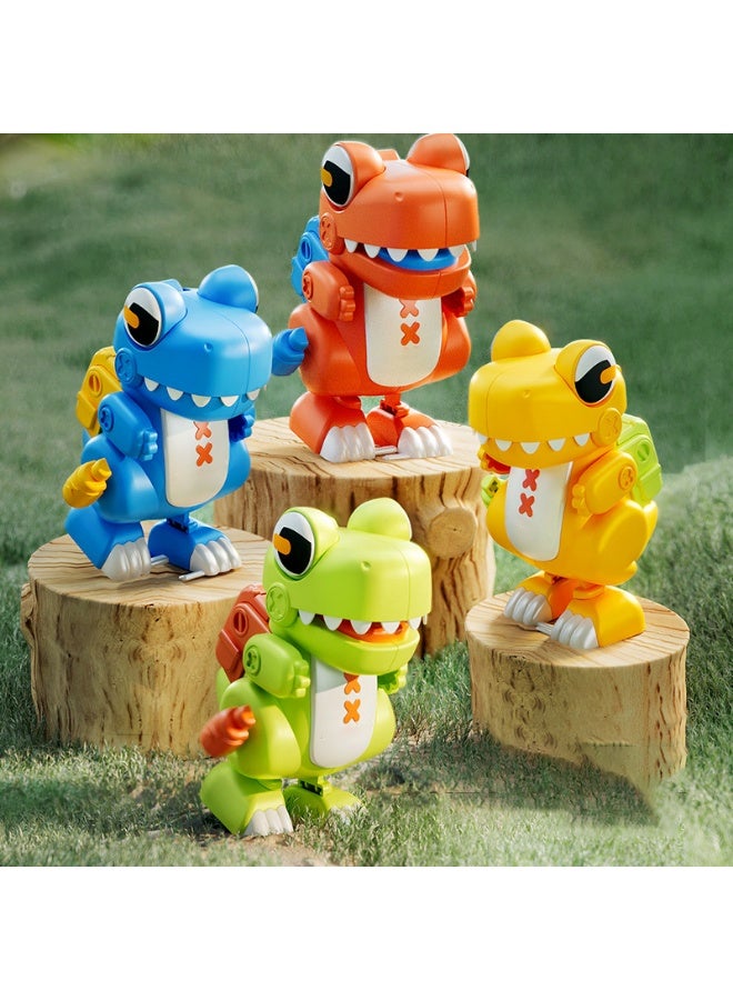 4pcs Wind-Up Toys Dinosaur Clockwork Toys for Toddlers Kids Carnival Birthday Party Favors  - Image 1