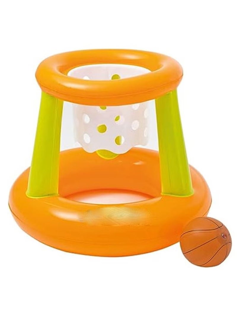 Basket Swimming Floating Hoops Basketball Game, Multi-Colour  - Image 1