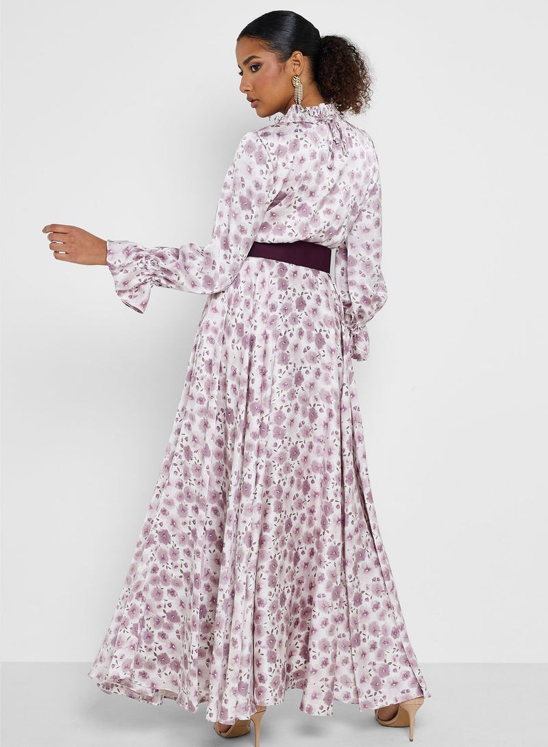 Montania Floral Print Maxi Dress - Image 2
