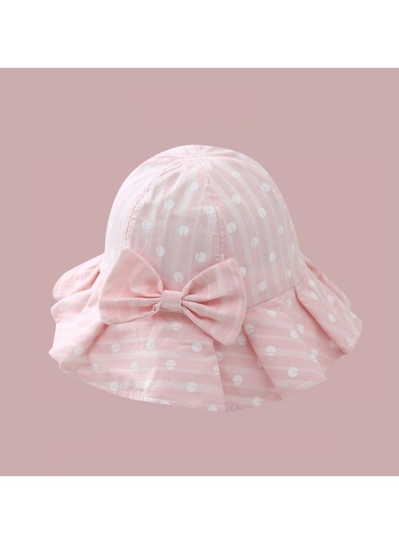 KUYING Pink series Children's Travel sun Protection and Sunshade Fisherman hat 