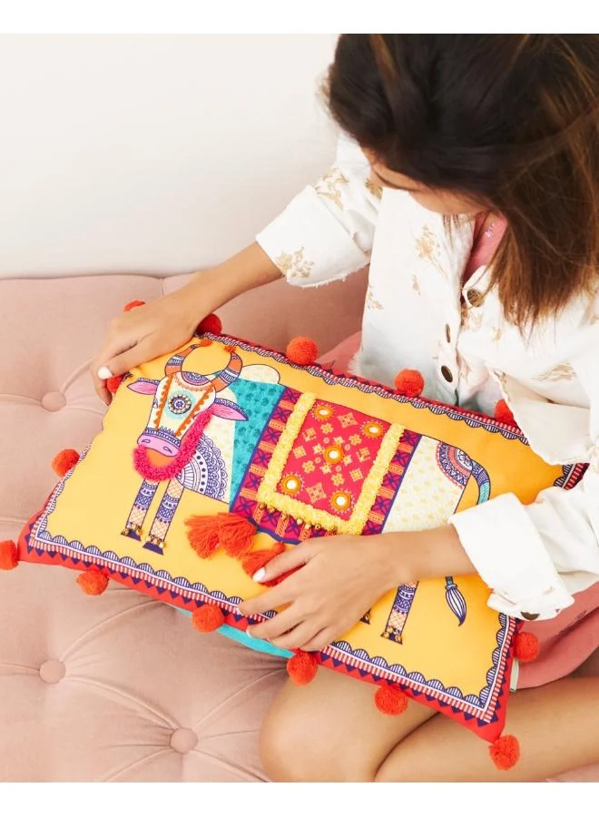 Chumbak Nandi Cushion Cover