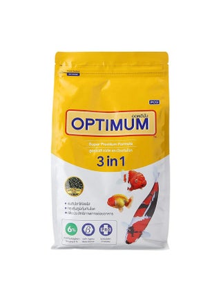 Optimum 3 In 1 Premium Formula Fish Food For Carp, Goldfish, And Cichlid Spirulina 6% Floating Type Small Pellet - 800Gm With Free Key Ring - pzsku/Z189CDA131976918F49C2Z/45/_/1728308801/729a2c75-cdf5-48a6-960b-b6f677f8fce3