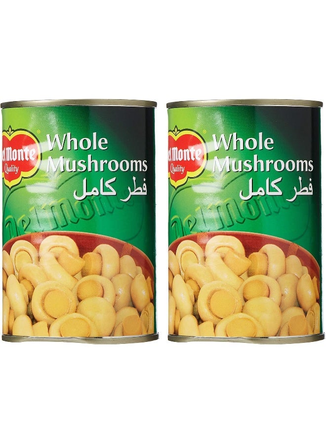 Del Monte Canned Whole Mushrooms 2 X 400 Gm (Pack Of 1) - Image 1