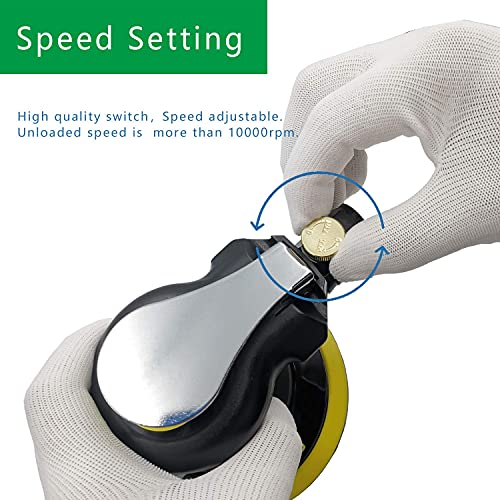 StrongTools Air Random Orbital Sander, 5"6"Vacuum Air Sander, Dual Action Pneumatic Sander include5 inch 6 Inch Pads and sandpaper, Polisher for Car or Metal (Self-Vacuum) - Image 4