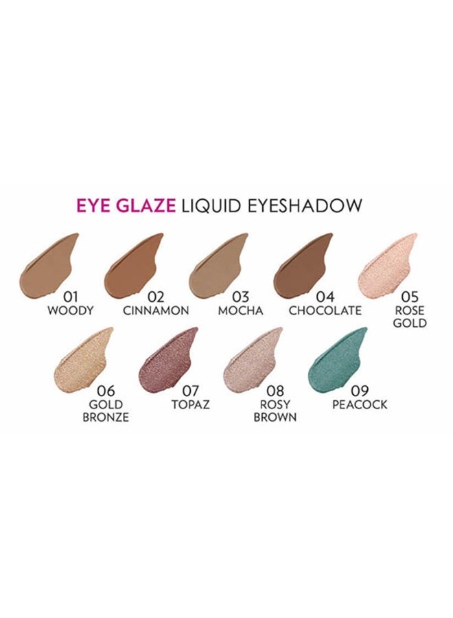 Golden Rose EYE GLAZE LIQUID EYESHADOW 02 CINNAMON - Image 2