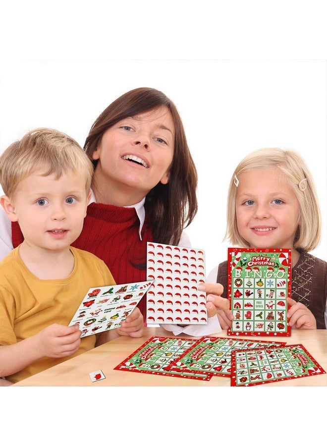 CCINEE Christmas Bingo Game for Kids,Xmas Bingo cards for Adults Large Group Activities Party Favor Supplies,32 Players - Image 4