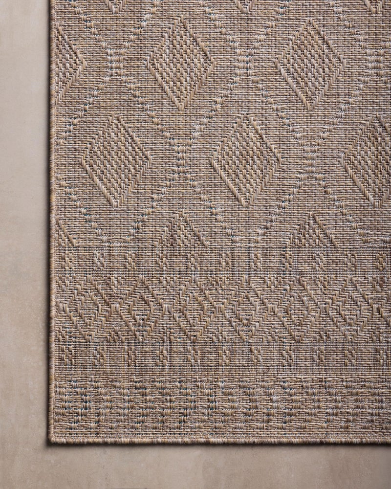 Loloi Amber Lewis Topanga Collection TOP-06 Natural/Mist 5'-3" x 7'-6" Indoor/Outdoor Area Rug - Image 5