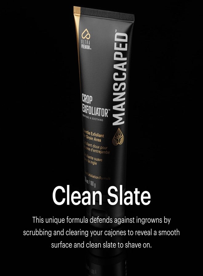 manscaped مانسكيبيد® مقشر المحاصيل® مقشر لطيف لمنطقة العانة لتهدئة وتنظيف البشرة، نباتي، خالي من التجارب على الحيوانات (3.5 أونصة)  - Image 4