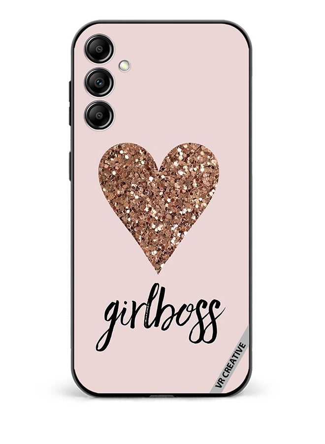 VR CREATIVE Protective Case Cover For Samsung Galaxy A15 5G/A15 Girl Boss Golden Gloss Heart Design Multicolour - Image 1