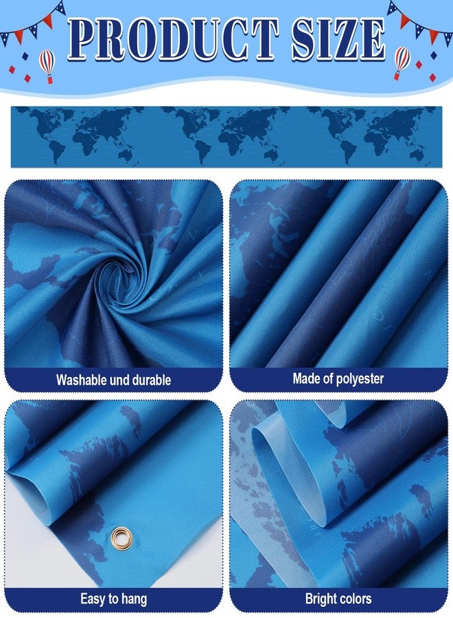 Leinuosen International Flag Banner 144 x 15 inch World Map Banner with 90 Countries String Flag National Decoration Set for School Classroom Sports Club Birthday Party Supplies Decor(World Map) - Image 3