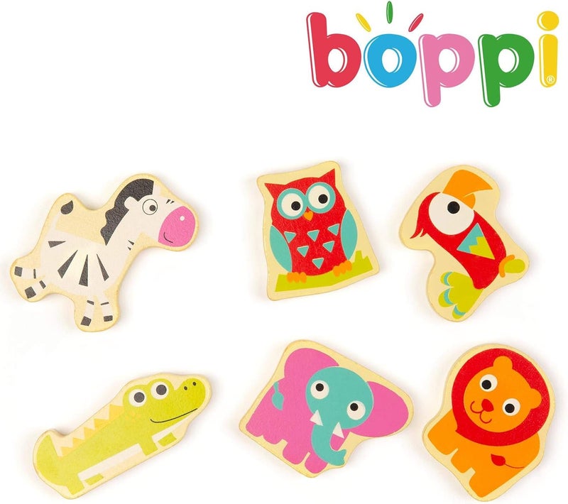 Boppi 5-In-1 Large Wooden Activity Cube | 2-Way Bead Maze Roller Coaster Sensory Baby Toy with Abacus Clock Animal Shape Sorter & Slider | Multifunction Educational Toys Play Box 2 Years and Up - Image 4