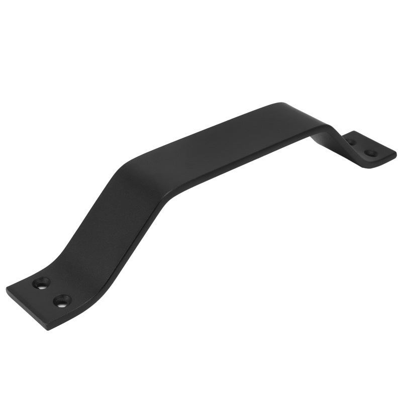 Barn Door Handle Carbon Steel Garage Door Handle for Wooden Fence Door Outdoor Indoor Black - Image 1