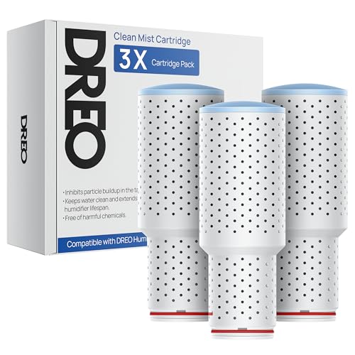 Dreo Clean Mist Cartridge 3-Pack for Humidifiers, Compatible with Dreo Humidifiers HM311/311S/524/524S/306, Reduce Contaminants Build-up, Healthier Mist, Easier Cleaning - Image 5