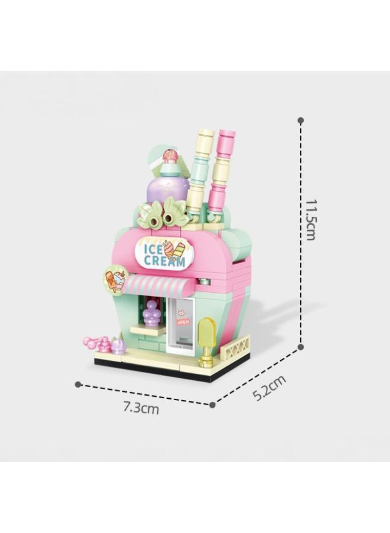 4pcs Street View Small Building Blocks for Children's DIY Toys Desktop Decoration - Image 2